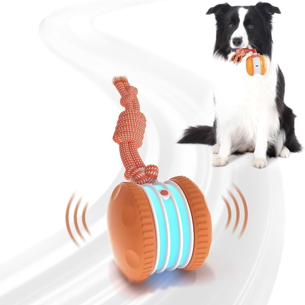Automatic Moving Dog Toy - Rechargeable, Durable Ball for Boredom Relief in Pets